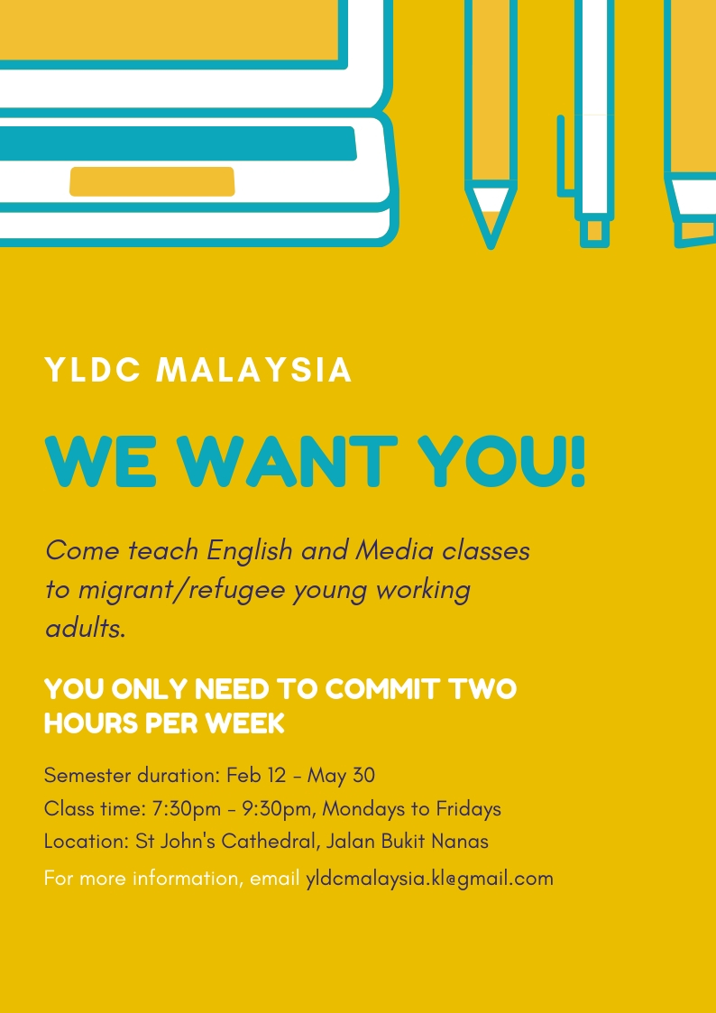 YLDC Malaysia: Call for Volunteers